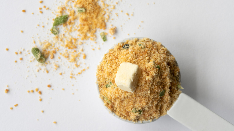 Instant miso soup mix scoop